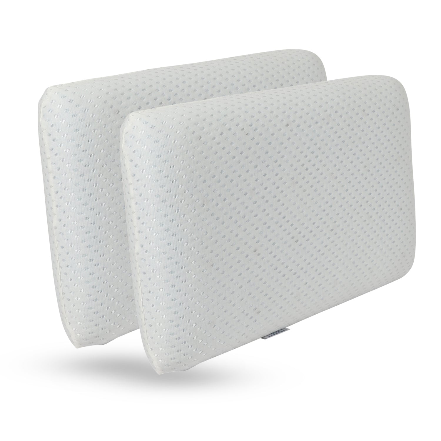 Gel Orthopedic Ventilated Standard Pillow With Washable Cover- Blue