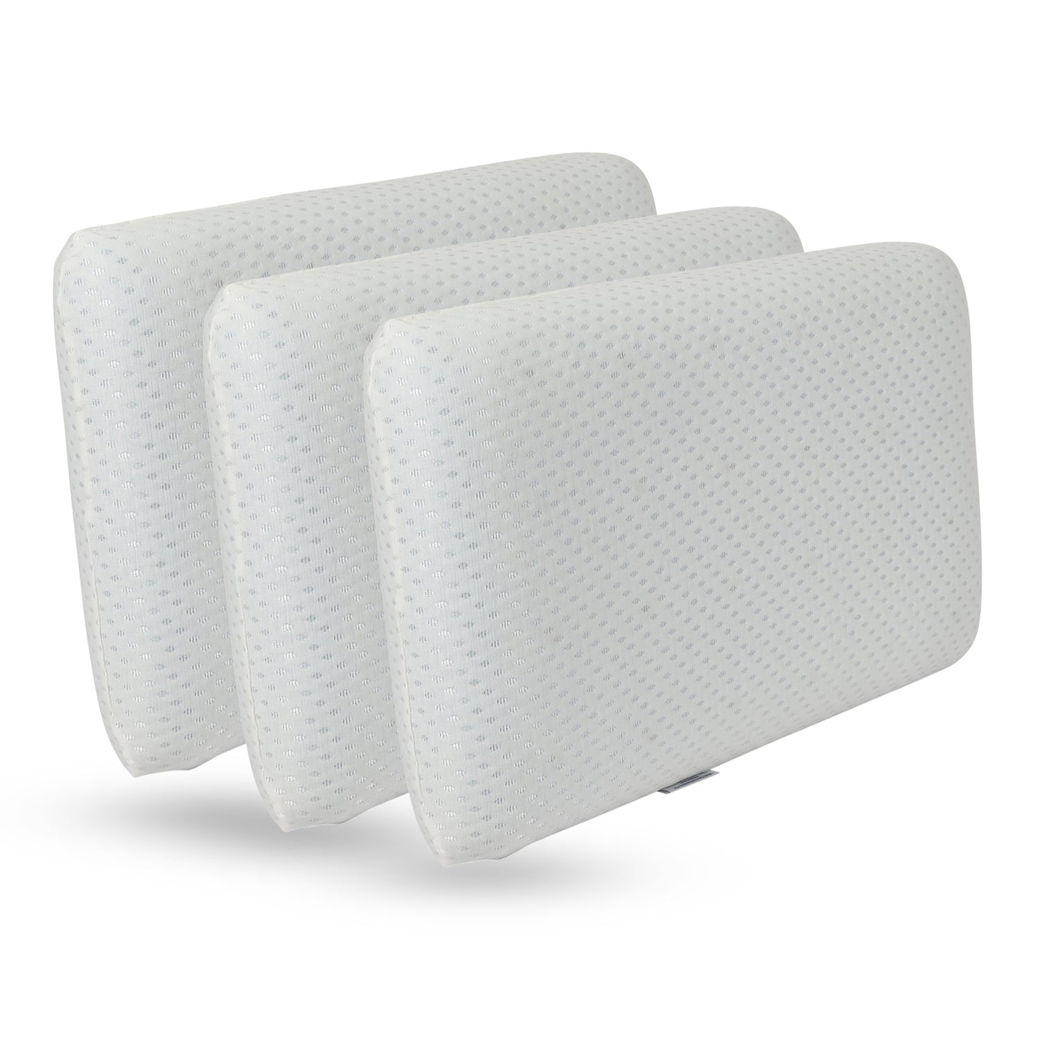 Gel Orthopedic Ventilated Standard Pillow With Washable Cover- Blue