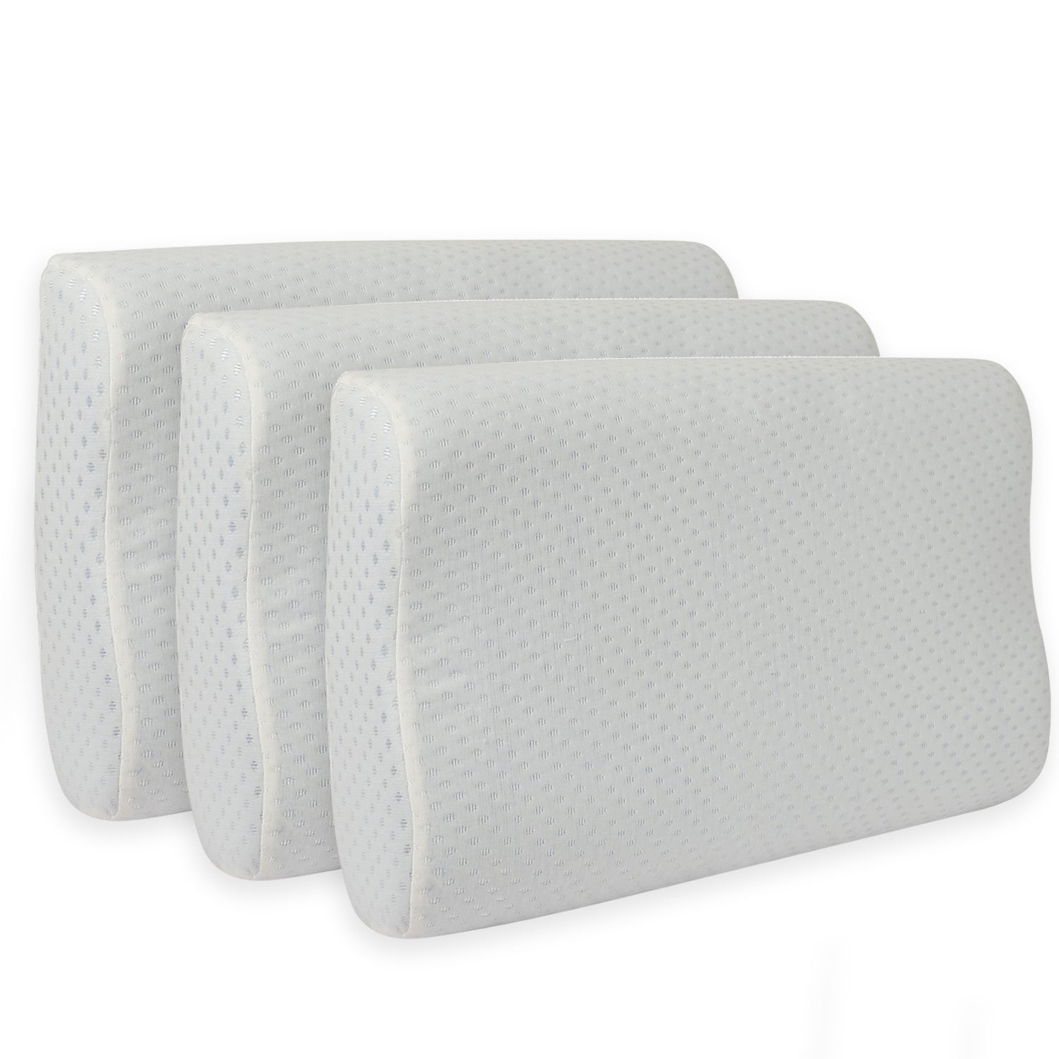 Orthopedic Gel Infused Ventilated Memory Foam Cervical Contour Pillow